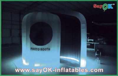 China Portable Photo Booth Printing Logo Inflatable Photo Booth LED Lighting For Weeding / Party for sale
