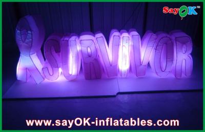 China Stage Oxford Cloth Inflatable Lighting Decoration Commercial Inflatable Numbers for sale