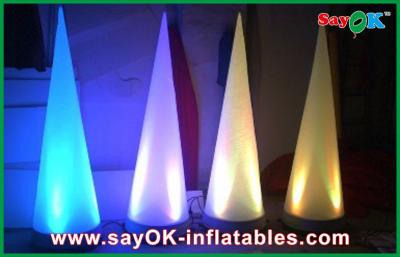 China Led Cone Inflatable Lighting Decoration Color Changed With Controller for sale