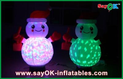 China Christmas Inflatable Lighting Decoration Inflatable Snowman With Controller for sale