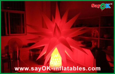 China Led Light Ground Star Tree With 12 Different Color Inflatable Lighting Decoration for sale