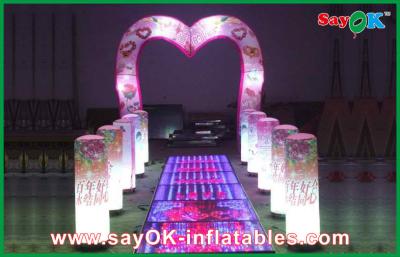 China Wedding Led Arch Decoration Inflatable Shine Lighting Customized Size for sale