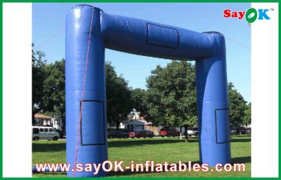 China Blue Huge Inflatable Archway Oxford Fabric Commercial Inflatable Structure for sale