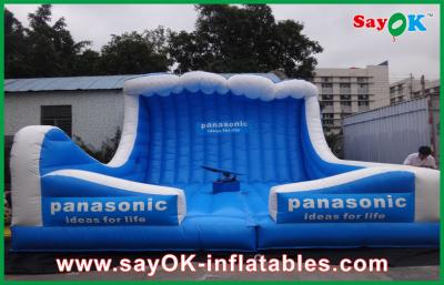 China Inflatable Moon Bounce Kids Blue Color Large Inflatable Bounce For Event / Amusement Park for sale