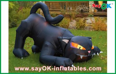 China Customized Inflatable Holiday Decorations Airblown Inflatable Black Cat for sale