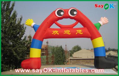 China Small Cute Inflatable Welcome Arch With Hand / Legs For Holiday Decoration for sale
