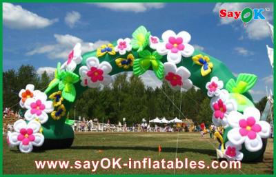 China Inflatable Finish Arch Mini Inflatable Arch / Inflatable Gate / Infaltable Door With Flower Decoration for sale