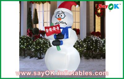 China Aufblasbares Feiertags-Dekorations-riesiges Weihnachtsaufblasbarer Schneemann zu verkaufen