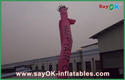 中国 屋外広告のための防水デスクトップのピンクの膨脹可能な空気ダンサー 販売のため