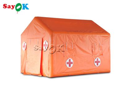 China Field Hospital Tent PVC Tarpaulin Emergency Inflatable Medical Tent Waterproof for sale