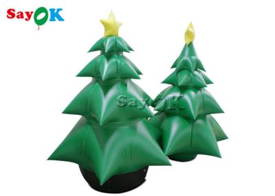 China 2m 6ft Green Airblown Inflatable Christmas Tree With Star Yard Decorations for sale