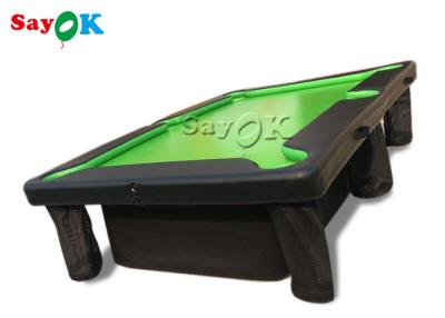 China 0.9mm PVC Air Sealed Billiard Inflatable Snooker Table With Stand for sale