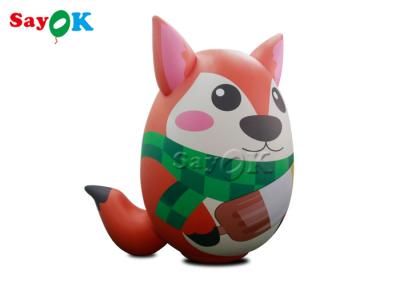 China 7ft Air Tight Inflatable Holiday Decorations Standing Animal Fox Model for sale