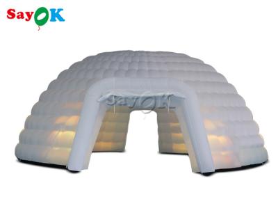 China 8m Big Led Light Inflatable Dome Event Tent For Outdoor Camping for sale