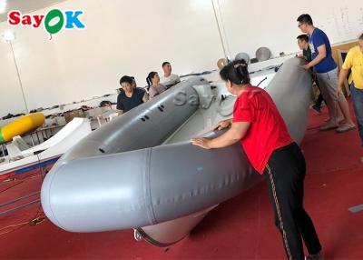 China Silber Hypalon RIB Boat Inflatable Fishing Raft der Gewohnheits-5m zu verkaufen