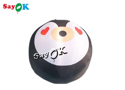 China 3.3ft Blow Up Xmas Decoration Led Animated Mascot Penguin Balloon Light for sale