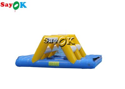 China Water Trampoline Toys 3x2x1mH Small Inflatable Water Toys Obstacle Course Sport Arch Bridge for sale