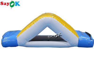 China Inflatable Water Wheel 3x2x1mH Inflatable Water Toys Amusement Park Double Blow Up Pool Slide for sale