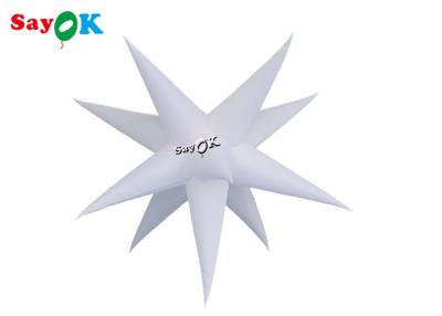 China 1.5m 16 Colors Changing Led Lights Inflatable Star For Wedding Stage Party Decoration for sale