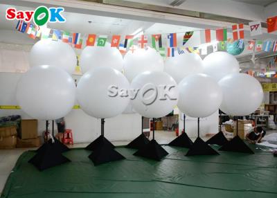 China Event Advertising Inflatable Lighting Decoration Stainless Steel Tripod Balloon With Halogen Light for sale