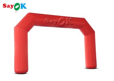 China Inflatable Rainbow Arch Custom Inflatable Arch 8x1x4.5mH Red Outdoor Advertising Decoration for sale