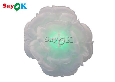 China 1m 3.3ft Inflatable Lighting Decoration Rose Flower Ceiling Wall Hanging Wedding Decor for sale