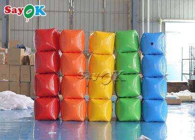 China Portable Indoor Outdoor Cube Inflatable Stool Ottoman for sale