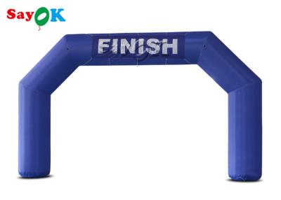 China Inflatable Race Arch 210D 6m 20ft Blue Giant Inflatable Arch Start Finish Line for sale