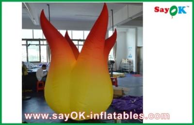 China Red / Yellow  Inflatable Fire Inflatable Ligthting Fire For Advertising for sale