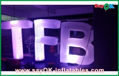 China Custom Advertising Inflatable Colorful Giant Inflatable Letter Oxford Cloth Inflatable Letters for sale