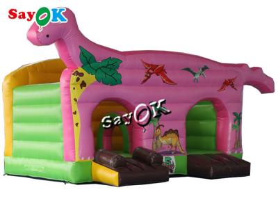 China Customized Kids Inflatable Amusement Park T-Rex Dinosaur Theme Bouncy Castle for sale