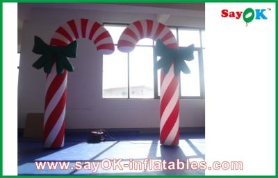 China H2.5m Inflatable Lighting Decoration Candy Cane Christmas Lights for sale