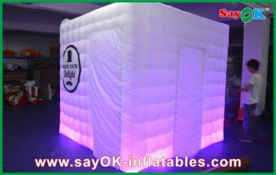 China Party Photo Booth Portable Digital Led Lighting Inflatable Photo Booth Kiosk Tent With Led for sale