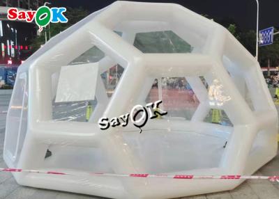 China Transparent Inflatable Tent 3x3m Hotel Pop Up Inflatable Clear Bubble Tent Transparent For Events for sale