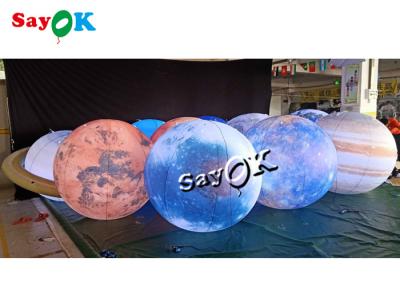China Led Lighting Huge Hanging Inflatable Eight Planets 0.25mm PVC Material for sale