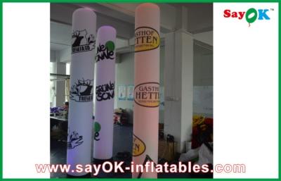 China 2m Party Advertsing Inflatable LED Column Pillar Inflatable Lighting Decoration for sale
