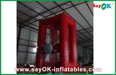 China Máquina inflável vermelha do dinheiro 0.44mmPVC para o negócio alugado à venda