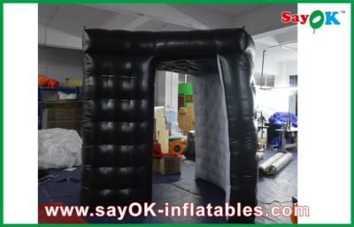 China Black Portable Digital Inflatable Photo Booth Kiosk Tent Waterproof for sale