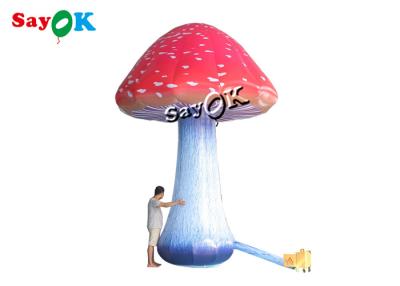 Chine plein champignon gonflable coloré de impression de 5m 16.5ft avec le ventilateur à vendre