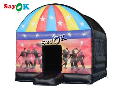 China Best Inflatable Tent 5m 16.5ft Disco Dome Inflatable Bounce House With Disco Light for sale