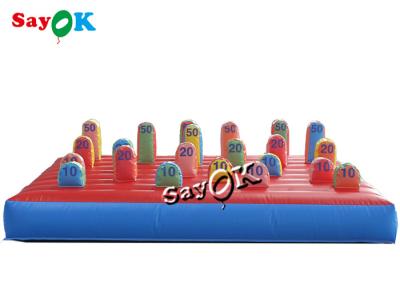 China 3m 10ft Outdoor Carnival Inflatable Ring Toss Game With Logo Printing for sale