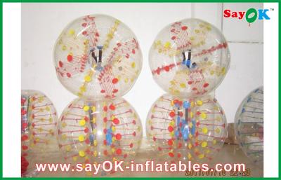 China Colorful TPU Bubble Ball 0.6mm  1.5m DIA Inflatable Body Bumper Ball For Fun for sale