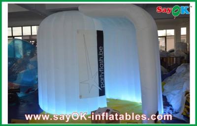 China Large LED lights Inflatable Photo Booth  /  210D Strong Oxford Custom Inflatable Products for sale