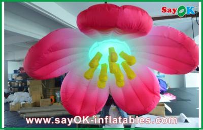 China 1.5m Diameter Inflatable Lighting Decoration Flower / inflatable Flower Lighting for sale