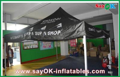China Yard Canopy Tent Black Outdoor Folding Tent  , Giant Waterproof Tent With Aluminum Frame for sale