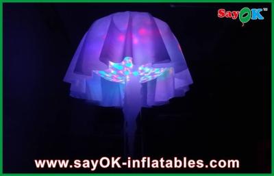 Chine Décoration de allumage menée gonflable de méduses de tissu en nylon, allumant la décoration à vendre