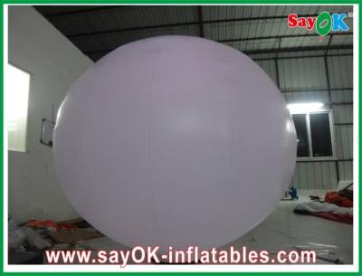 China 2 meter Inflatable Lighting Decoration , Inflatable Light Balloon with Ground Ball for sale