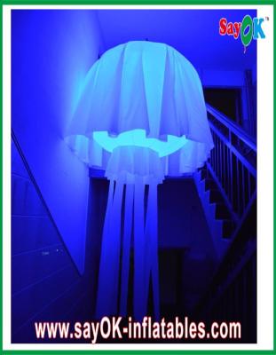China Wedding Party / Events Inflatable Lighting Decoration , 190T Nylon Cloth Inflatable Jellyfish for sale