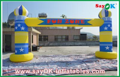 China Inflatable Promotional Products Advertising Events Inflatable Finish Arch With Logo Printing 6m X 3m for sale