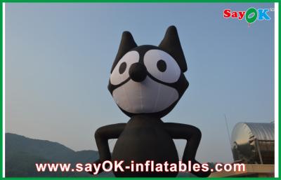 China Inflatable Animals Oxford Cloth PVC Inflatable Black Cat For Event / Amusement Park for sale